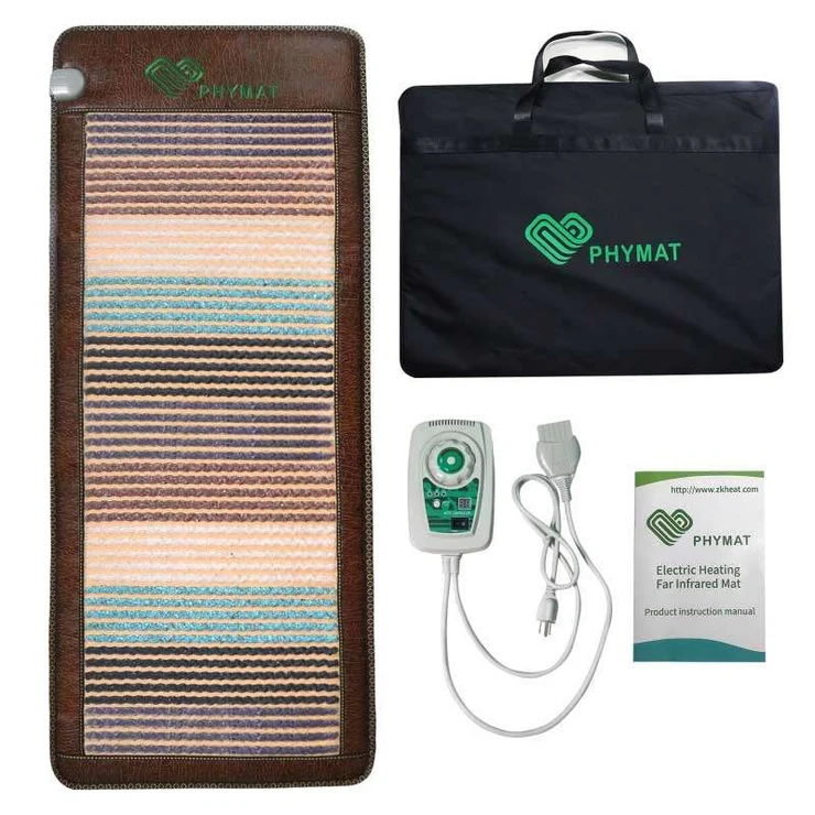 Flexible PHYMAT far infrared gemstone heating mat for home relaxation